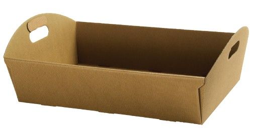 Cesto Natural - Corrugated Market Tray - 16-7/8 x 11-3/4 x 4-5/16"