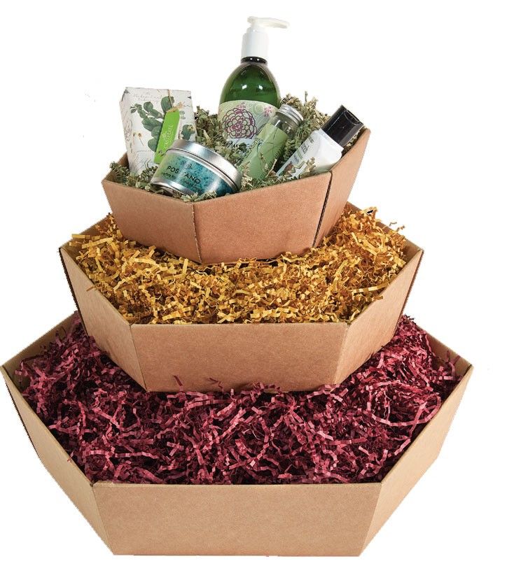 Natural Kraft - Folding Corrugate Tray - 8 x 6-5/8 x 2-3/4"