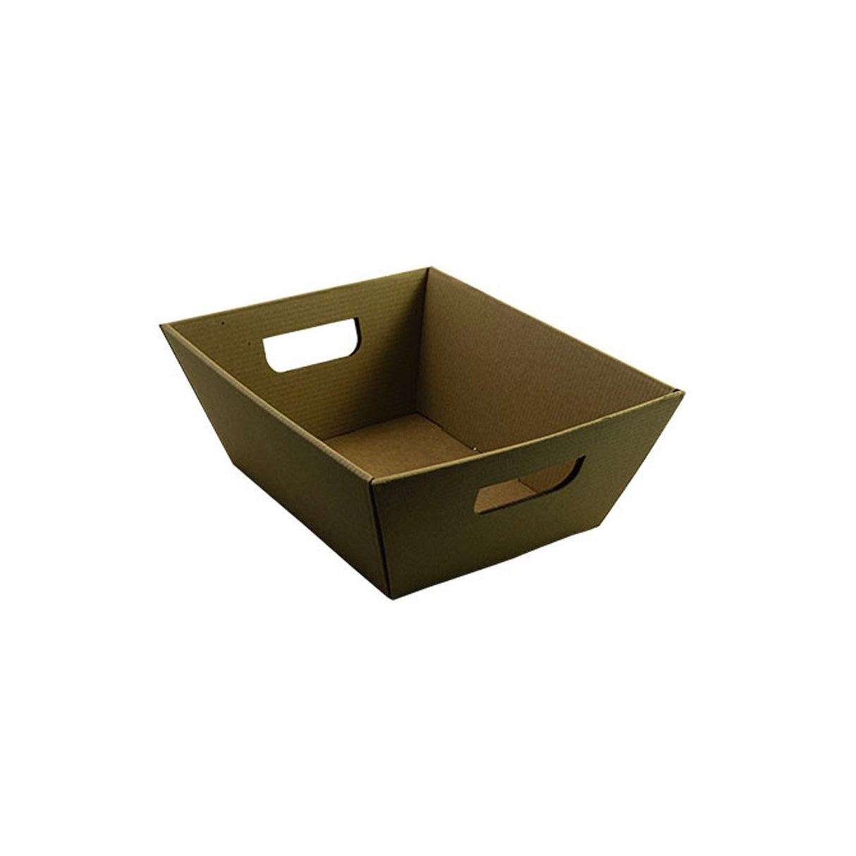 Natural Kraft - Corrugated Market Tray - 10-1/4 x 8-1/4 x 4" (6 x 8" bottom)
