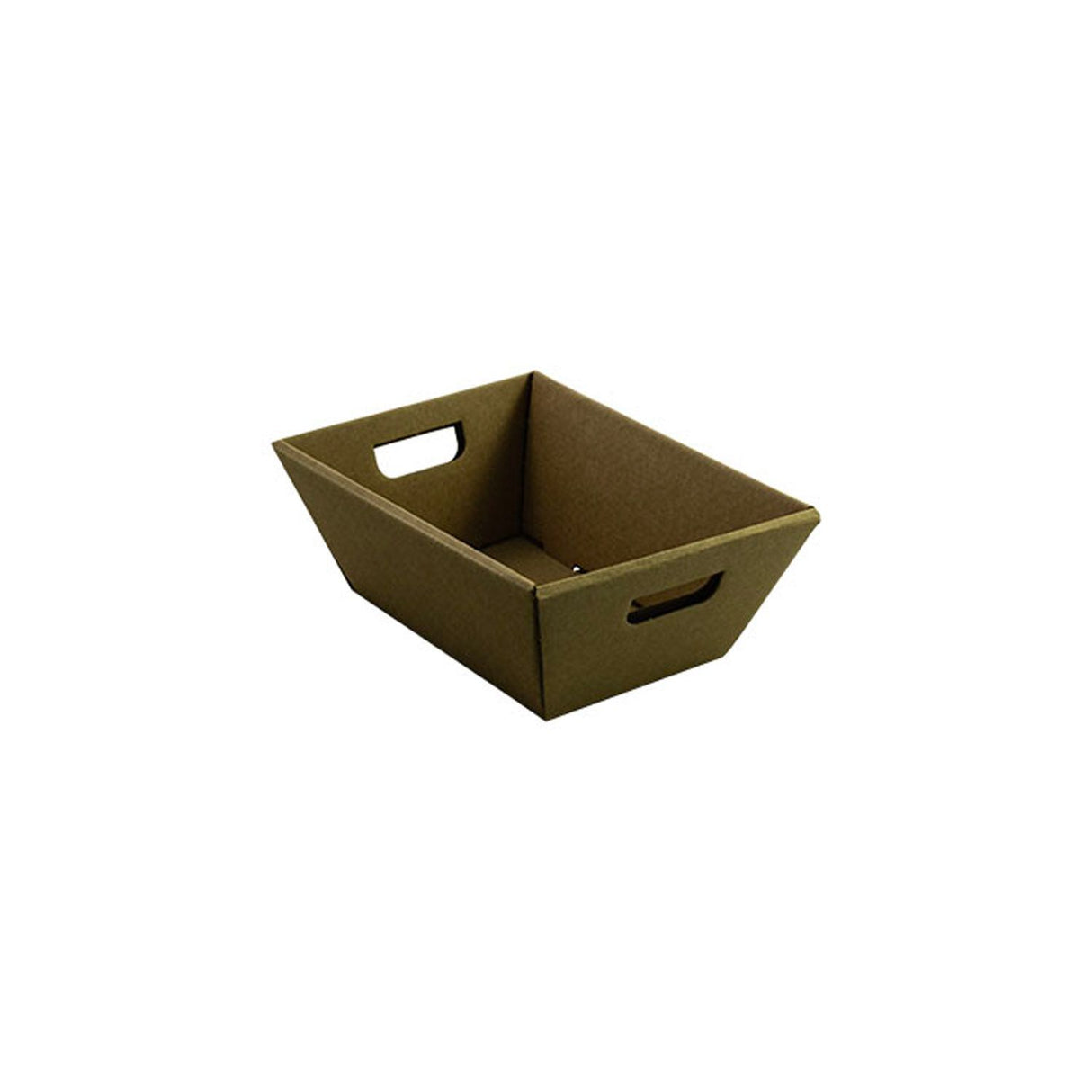 Natural Kraft - Corrugated Market Tray - 8-1/4 x 6 x 3-1/4" (4-1/4 x 6-3/8" bottom)