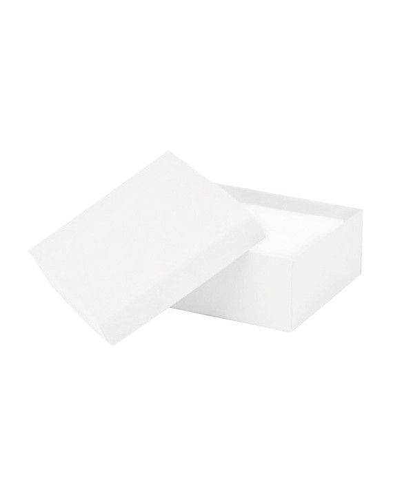 White Kraft - Jewelry Box - 3-1/2 x 3-1/2 x 1-1/2"
