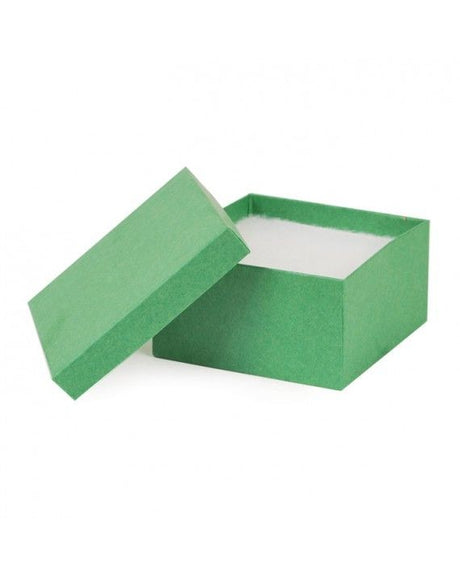 Kraft Green - Jewelry Box - 3-1/2 x 3-1/2 x 1-7/8"