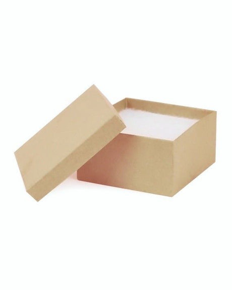Natural Kraft - Jewelry Box - 3-1/2 x 3-1/2 x 1-7/8"