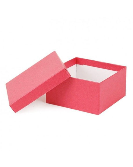 Kraft Red - Jewelry Box - 3-1/2 x 3-1/2 x 1-7/8"