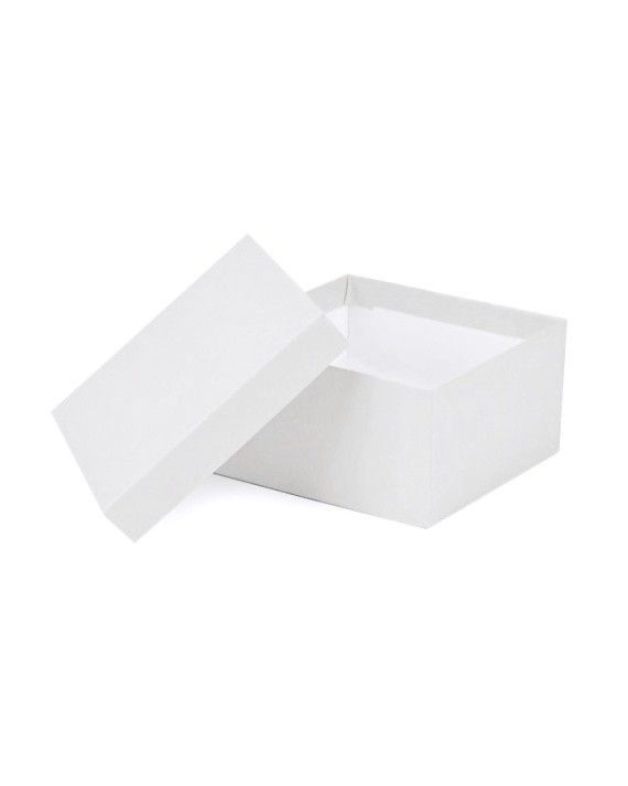 White Kraft - Jewelry Box - 3-1/2 x 3-1/2 x 1-7/8"