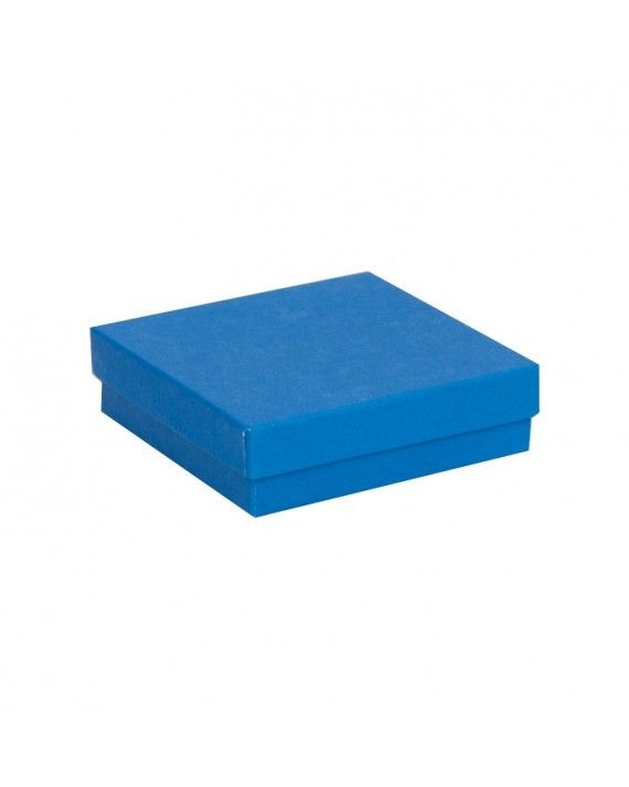 Matte Cobalt Blue - Jewelry Box - 3-1/2 x 3-1/2 x 1"