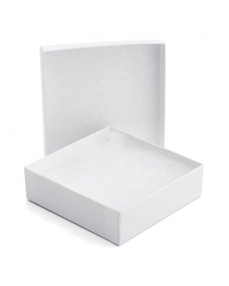 White Krome - Jewelry Box - 3-1/2 x 3-1/2 x 1"