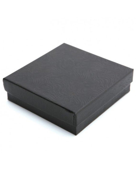 Black Swirl - Jewelry Box - 3-1/2 x 3-1/2 x 1-1/2"