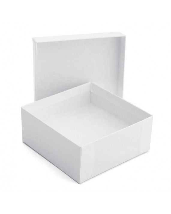 White Krome - Jewelry Box - 3-1/2 x 3-1/2 x 1-1/2"