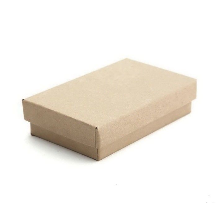 Natural Kraft - Jewelry Box - 3-3/4 x 2-1/2 x 1"
