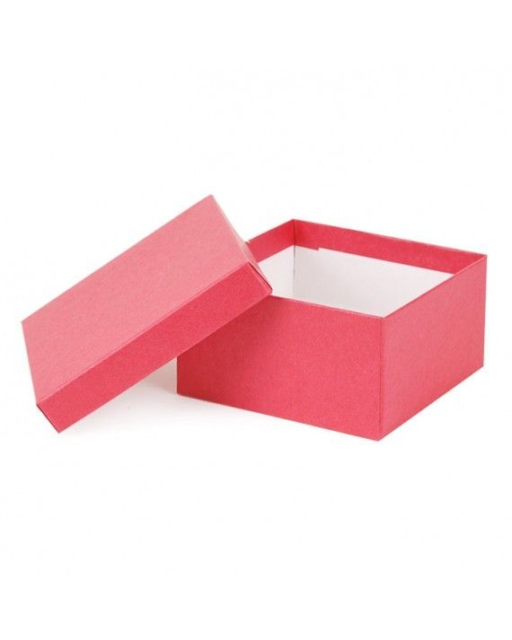 Kraft Red - Jewelry Box - 3-1/2 x 3-1/2 x 1-7/8"
