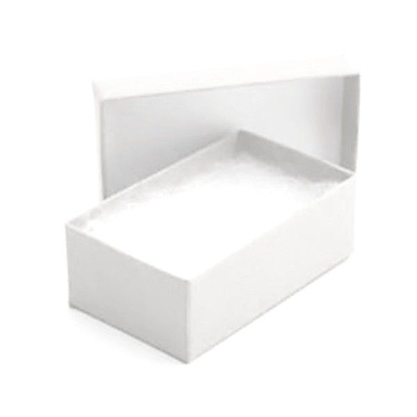 White Krome - Jewelry Box - 3-5/8 x 2-5/8 x 1-1/4"