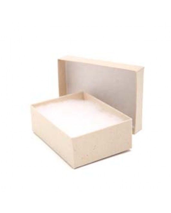 Matte Oatmeal Groove - Jewelry Box - 3-1/16 x 2-1/8 x 1"