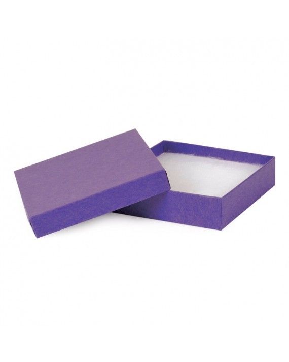 Matte Deep Purple - Jewelry Box - 3-1/2 x 3-1/2 x 1"