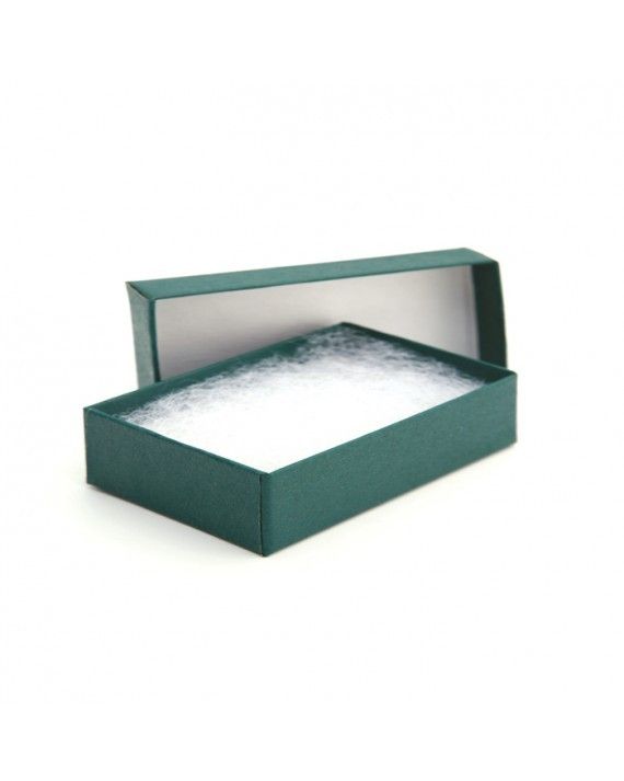 Matte Deep Woods Green - Jewelry Box - 3-1/2 x 3-1/2 x 2"