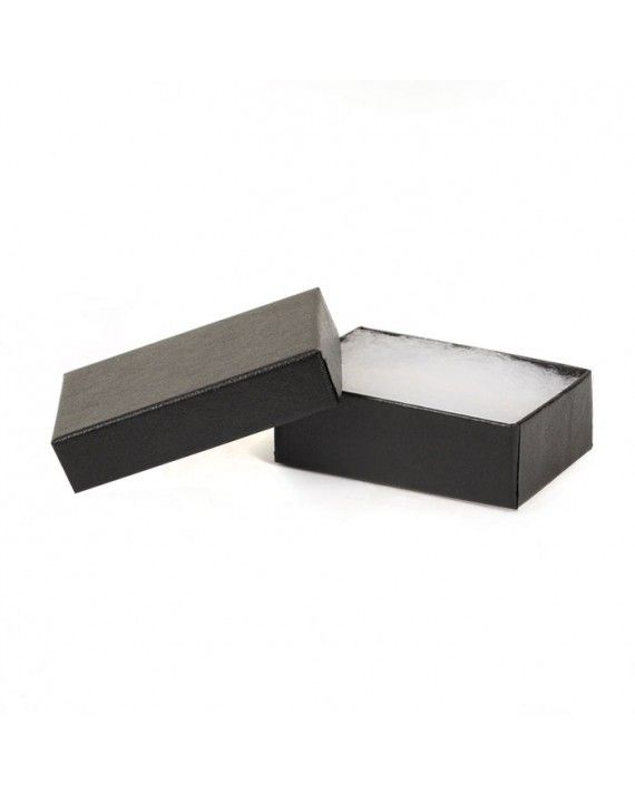 Gloss Black Embossed - Jewelry Box - 2-7/16 x 1-5/8 x 13/16"