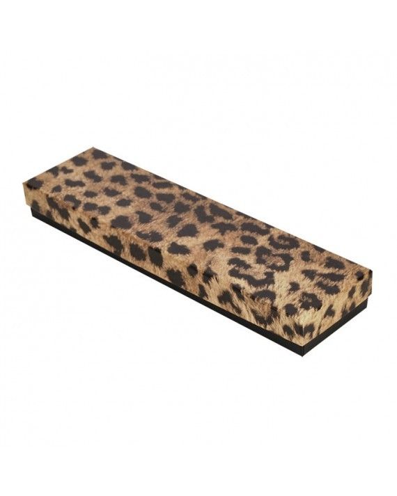 Glossy Leopard - Jewelry Box - 8 x 2 x 7/8"