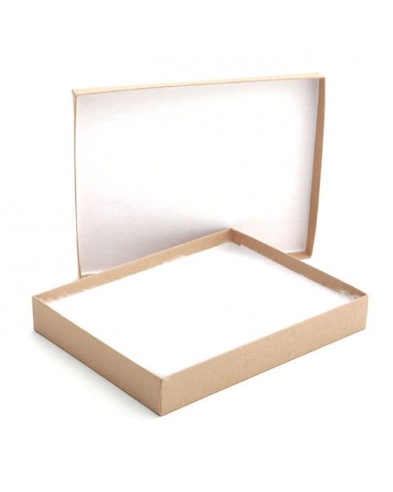 Brown Kraft - Jewelry Box - 6 x 5 x 1"
