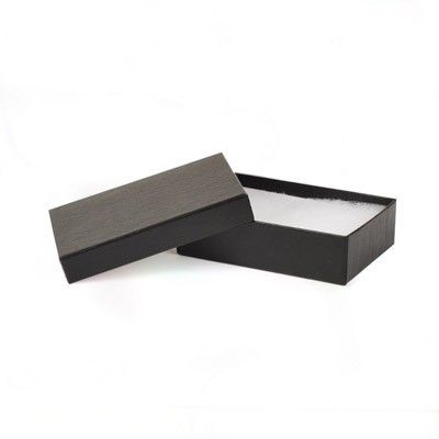 Gloss Black Embossed - Jewelry Box - 3-3/4 x 2-1/2 x 1"