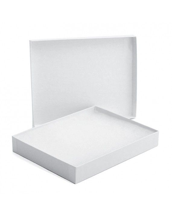 White Krome - Jewelry Box - 7 x 5-1/2 x 1"