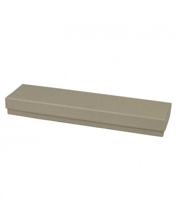 Matte Oatmeal Groove - Jewelry Box - 8 x 2 x 7/8"