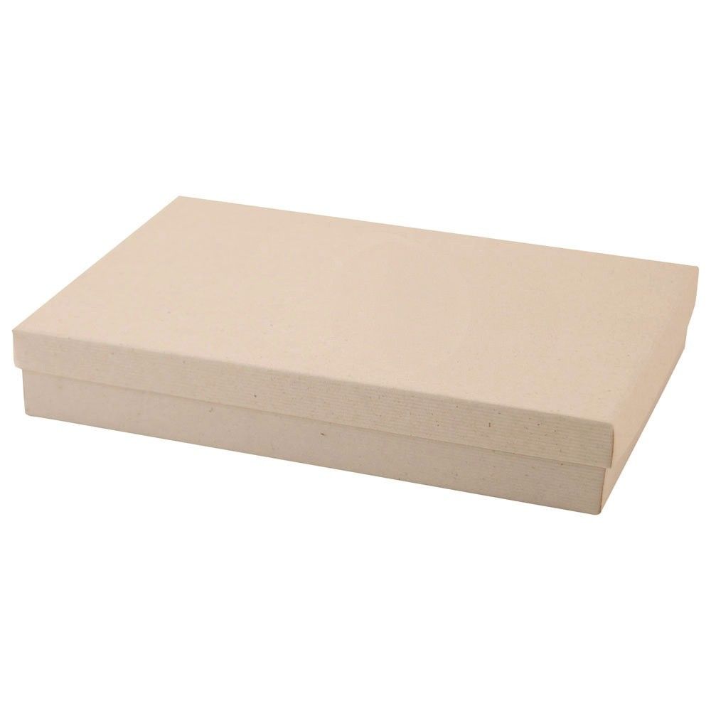 Matte Oatmeal Groove - Jewelry Box - 8 x 5-1/2 x 1-1/4"