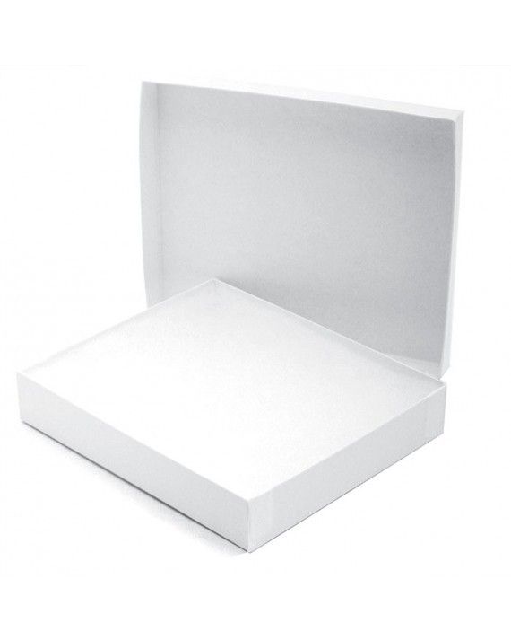 White Krome - Jewelry Box - 8 x 5-1/2 x 1-1/4"