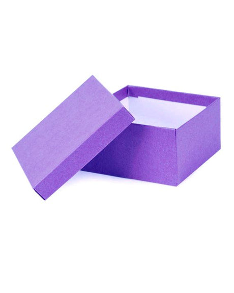 Kraft Purple - Jewelry Box - 3-1/2 x 3-1/2 x 1-7/8"