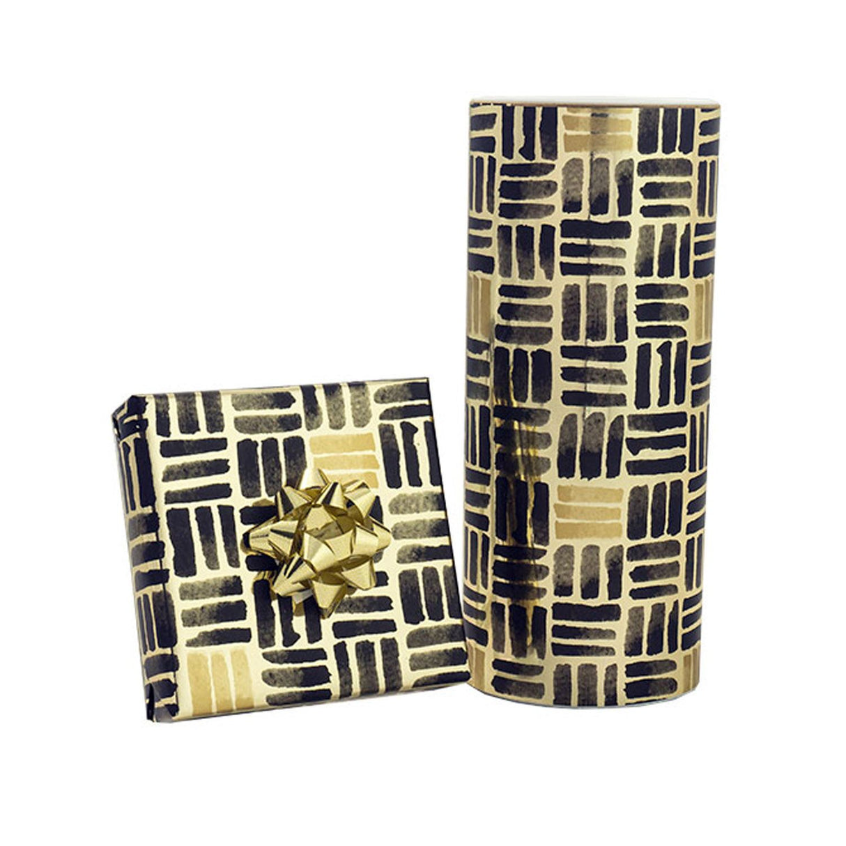 Gold Brushstroke - Gift Wrap - Jeweler's Gift Wrap Roll (7-3/8" x 100 ft.)