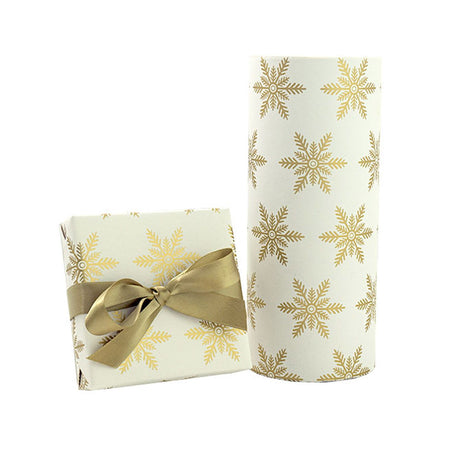 Guilded Snowflakes - Gift Wrap - Jeweler's Gift Wrap Roll (7-3/8" x 100 ft.)