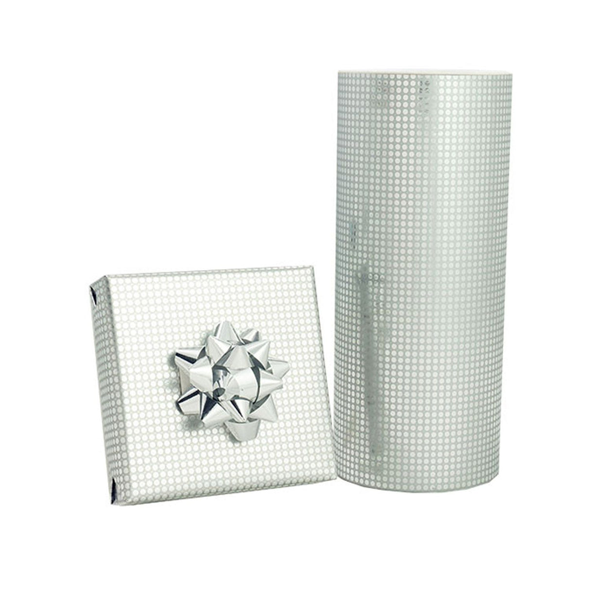 Silver Micro Dots - Gift Wrap - Jeweler's Gift Wrap Roll (7-3/8" x 100 ft.)