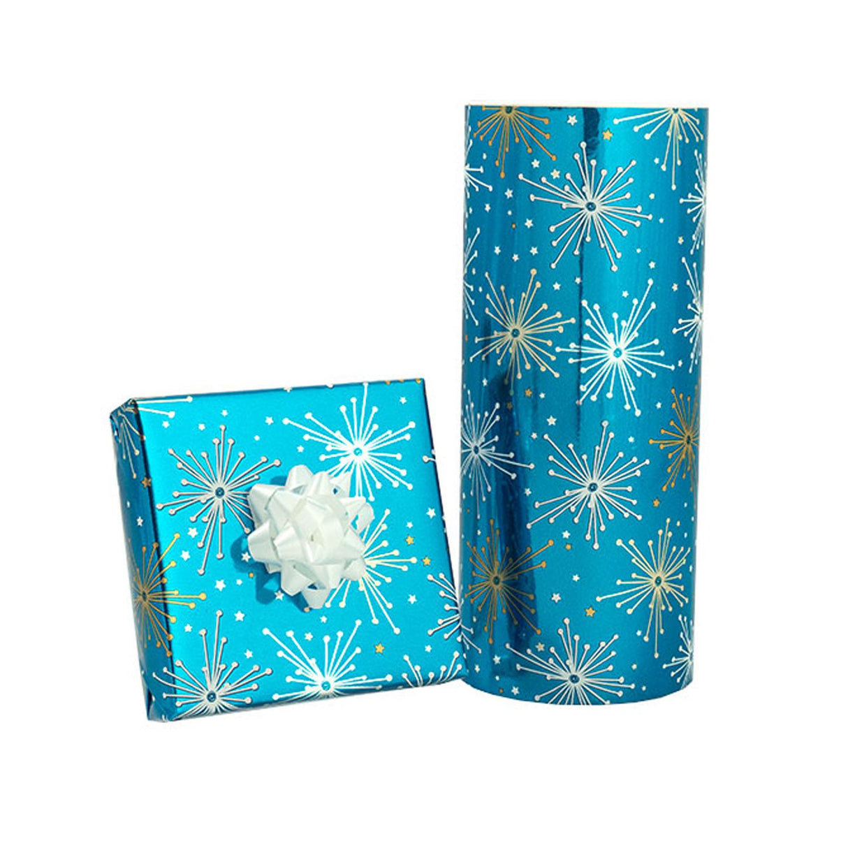 Peacock Starburst - Gift Wrap - Jeweler's Gift Wrap Roll (7-3/8" x 100 ft.)