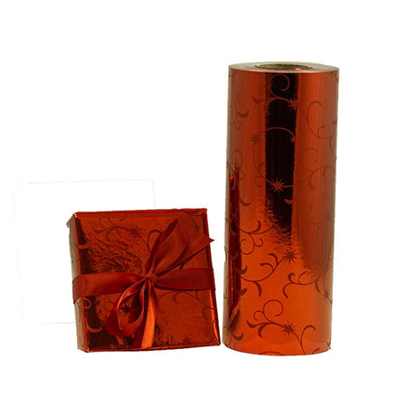 Regal Red Metallic - Gift Wrap - Jeweler's Gift Wrap Roll (7-3/8" x 100 ft.)
