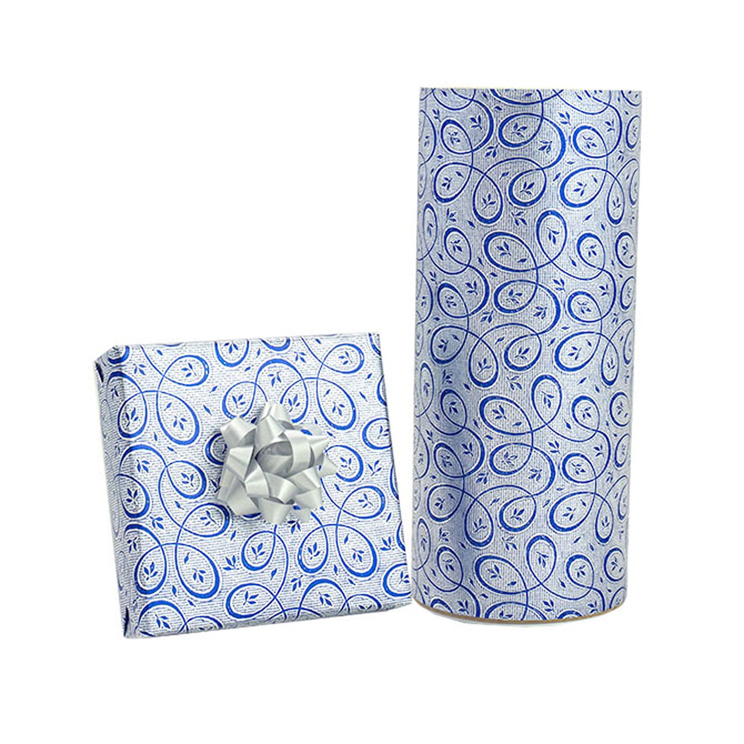 Royal Blue Masquerade - Gift Wrap - Jeweler's Gift Wrap Roll (7-3/8" x 100 ft.)