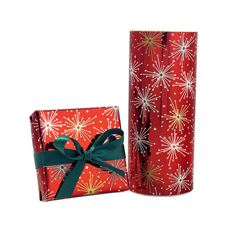 Ruby Starburst - Gift Wrap - Jeweler's Gift Wrap Roll (7-3/8" x 100 ft.)