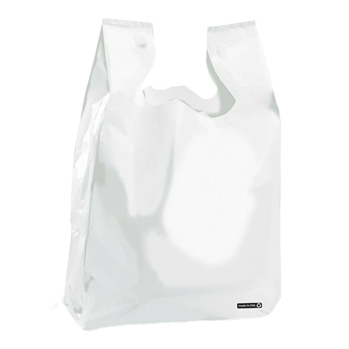 White - Jumbo Hi-D T-Shirt Bag - 15 x 7 x 26"