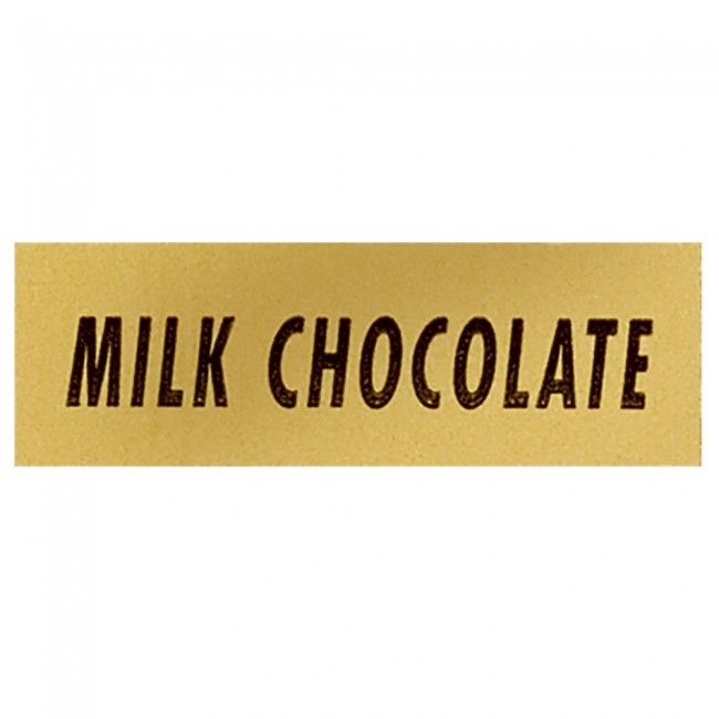 Milk Chocolate (Gold/Black) - Label - 1-1/2 x 1/2"