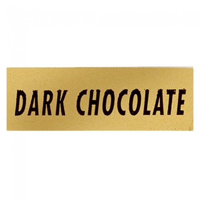 Dark Chocolate (Gold/Black) - Label - 1-1/2 x 1/2"