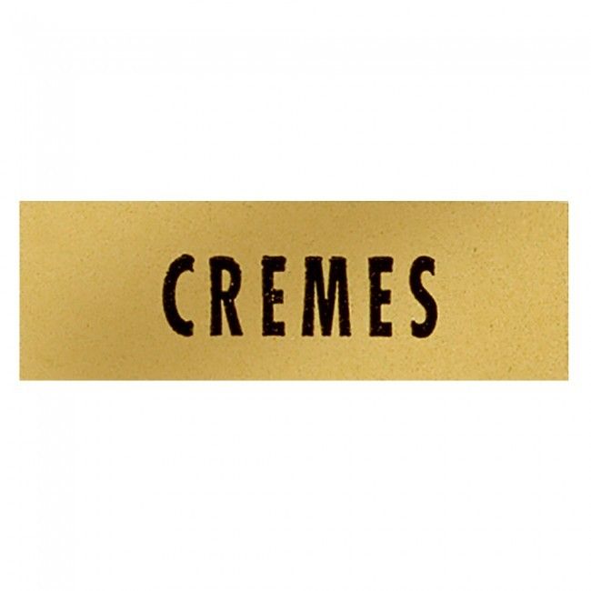 Cremes (Gold/Black) - Label - 1-1/2 x 1/2"