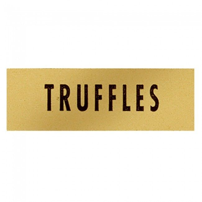 Truffle (Gold/Black) - Label - 1-1/2 x 1/2"
