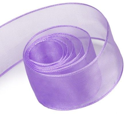 Light Orchid - Lavish (Wired Edge) Ribbon - 2-1/4" x 50 Yards