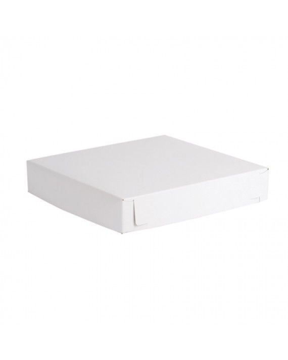 White - 2 Piece Lock Corner Box - 11 x 11 x 2" (Lock Corner)