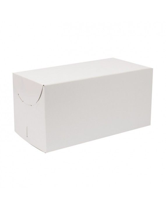 White - 2 Piece Lock Corner Box - 12 x 6 x 6" (Paige Lock)
