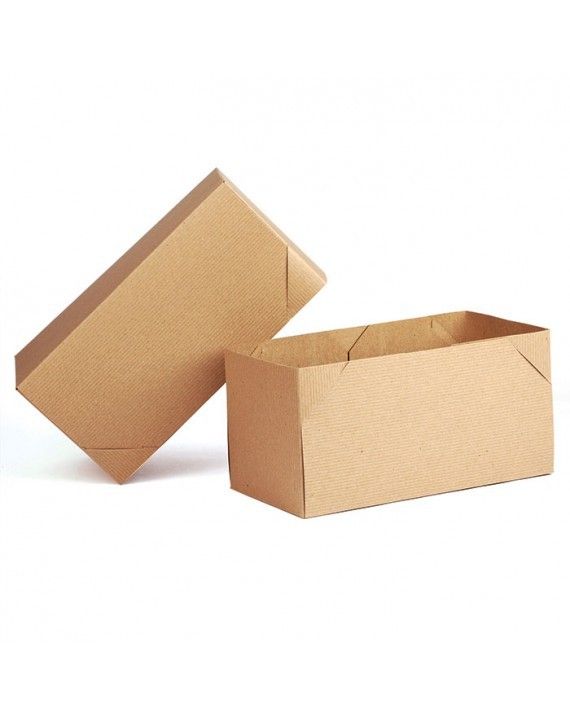 Natural Kraft - 2 Piece Lock Corner Box - 12 x 6 x 6" (Paige Lock)