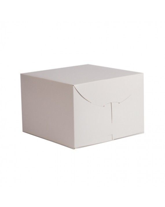 White - 2 Piece Lock Corner Box - 14 x 14 x 10" (Paige Lock)