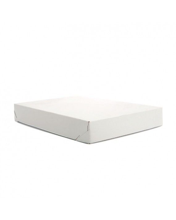 White - 2 Piece Lock Corner Box - 14 x 14 x 2" (Lock Corner)