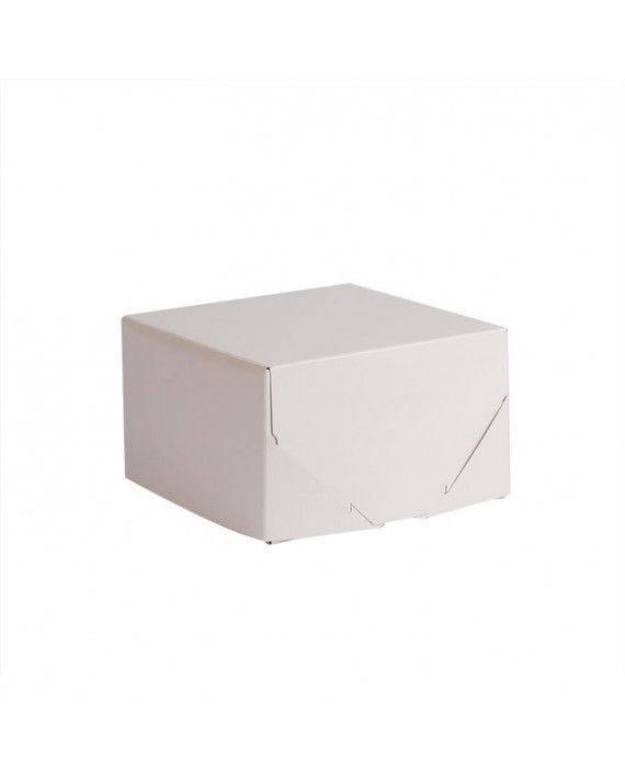 White - 2 Piece Lock Corner Box - 9 x 9 x 5" (Lock Corner)