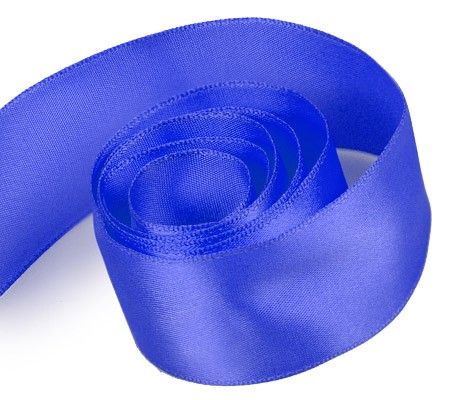 Royal Blue - Luscious Satin (Wired Edge) Ribbon - 2-1/4" x 50 Yards