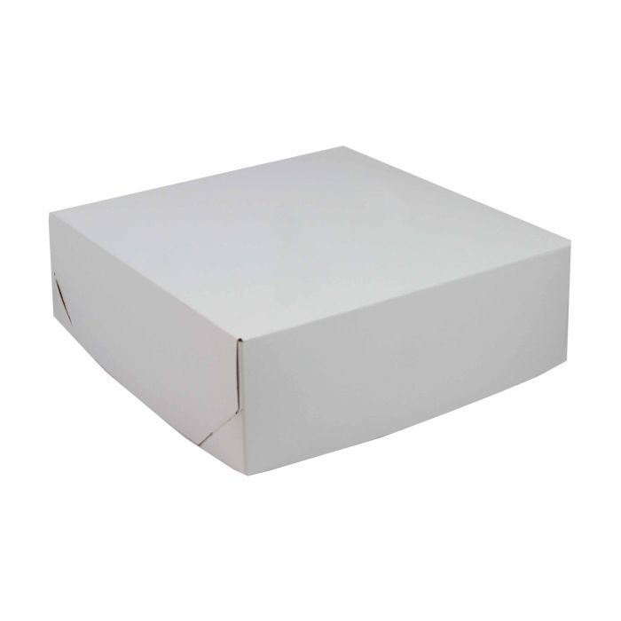White - 2 Piece Lock Corner Box - 10-1/2 x 10-1/2 x 5-1/2" (Lock Corner)
