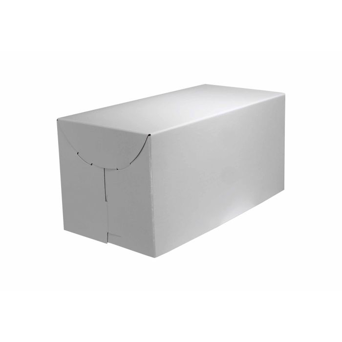 White - 2 Piece Lock Corner Box - 10 x 5 x 5" (Paige Lock)